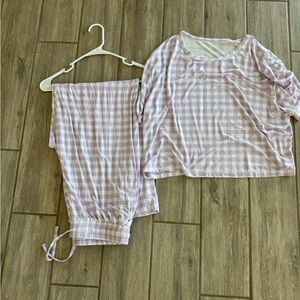 Silks Plaid Women's Pajama Set